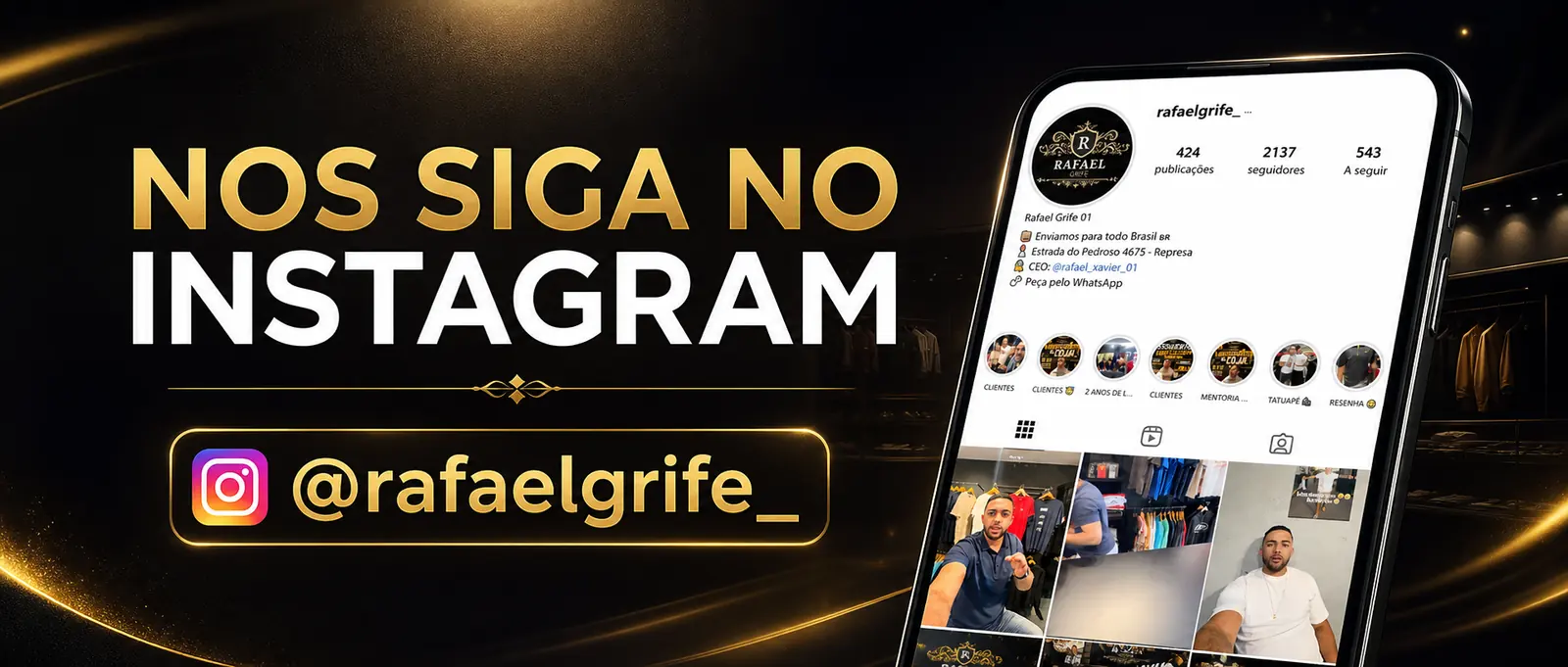 Nos siga no Instagram @rafaelgrife_
